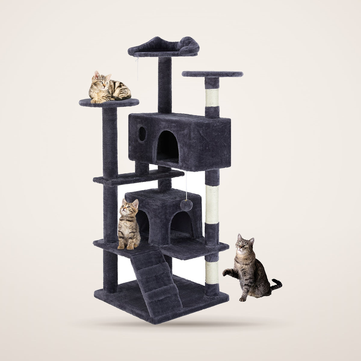 Chalet Cat Treehouse in deep blue