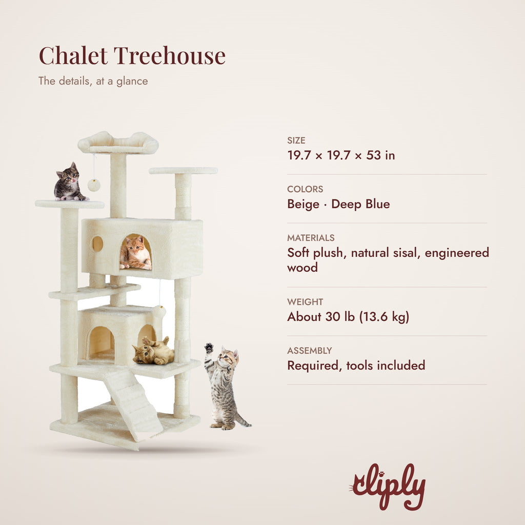 Chalet Cat Treehouse details