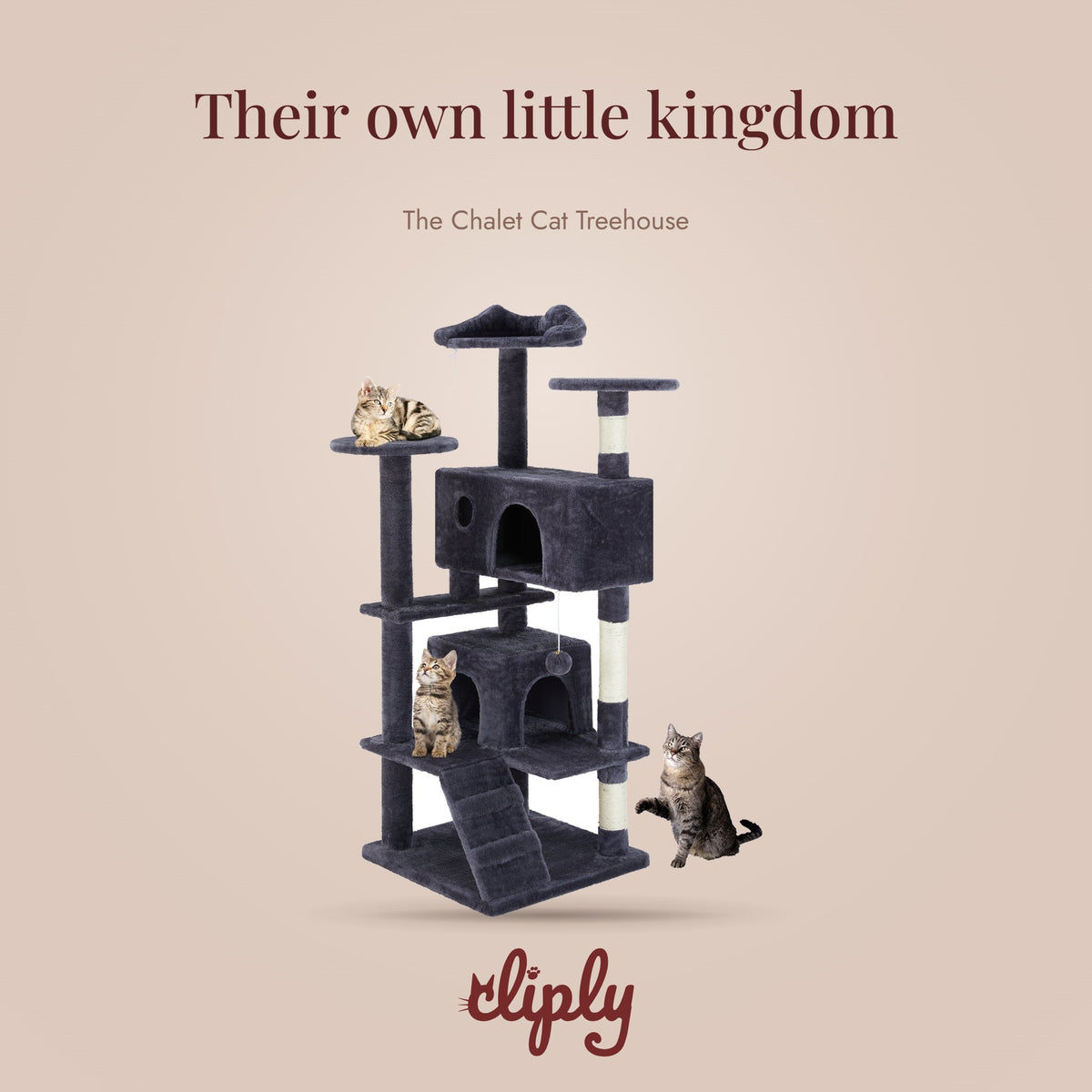 The Chalet Cat Treehouse by Cliply