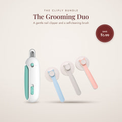Grooming Duo – Cat Nail Clipper & Self-Cleaning Brush Set