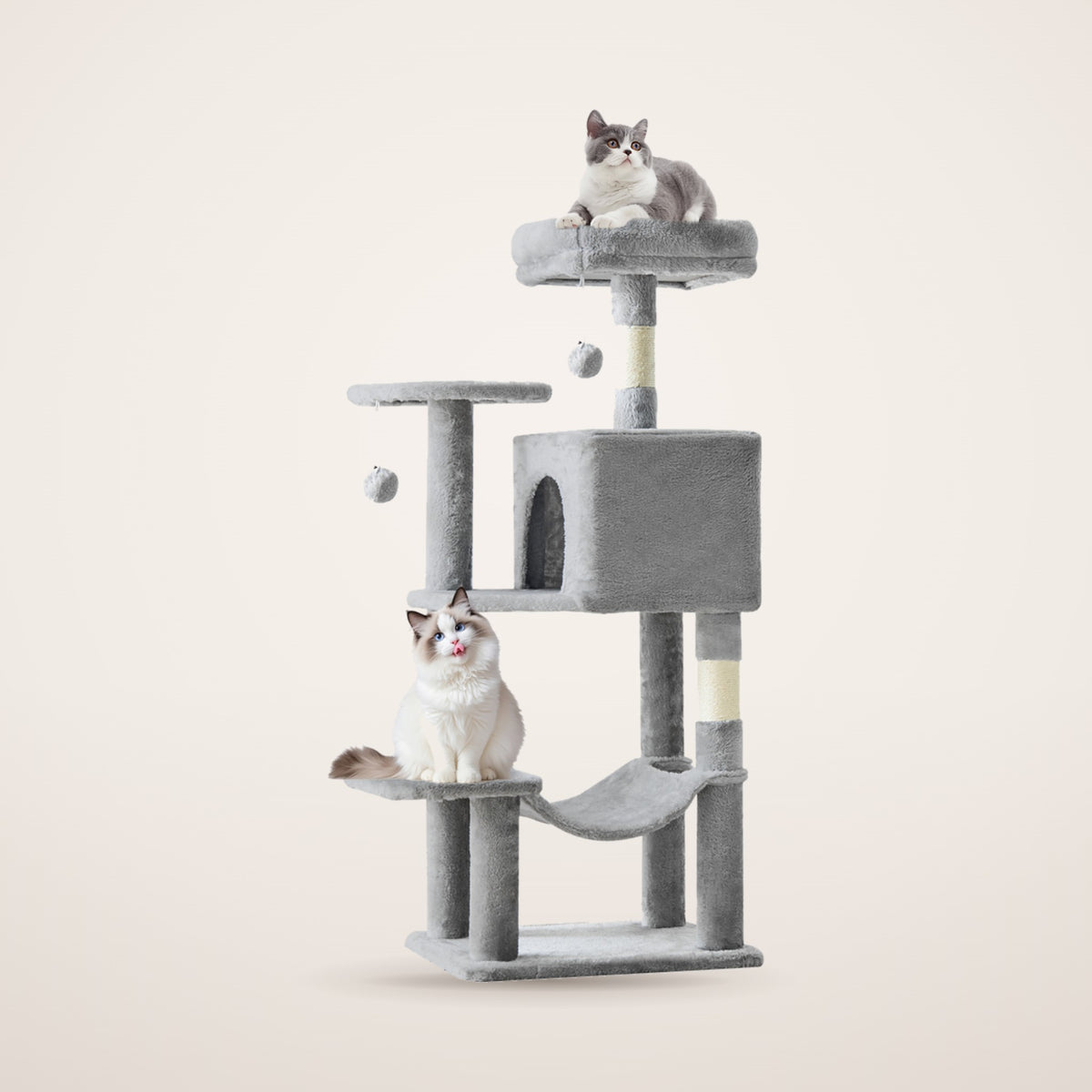 Haven cat tree in light grey