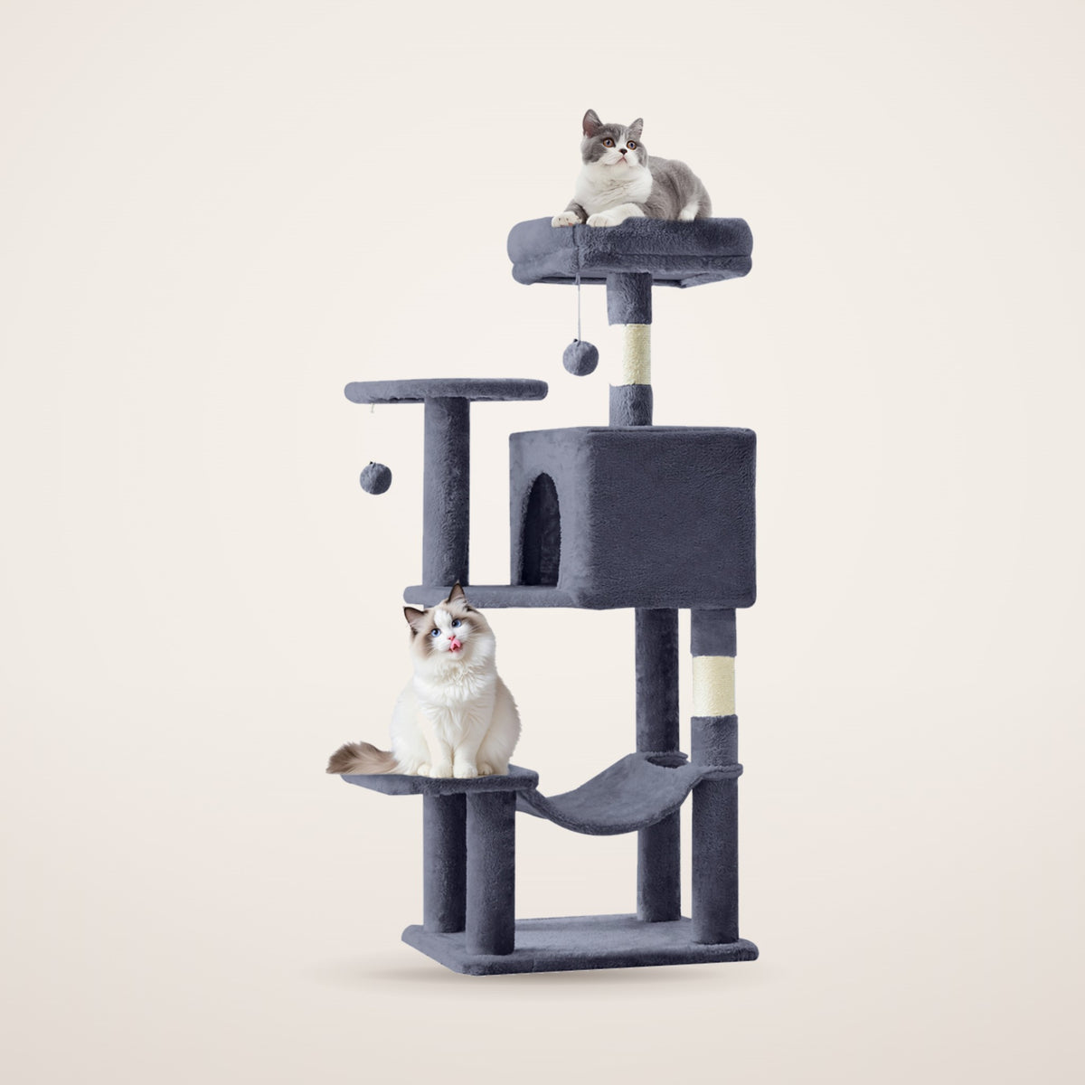 Haven cat tree in deep grey