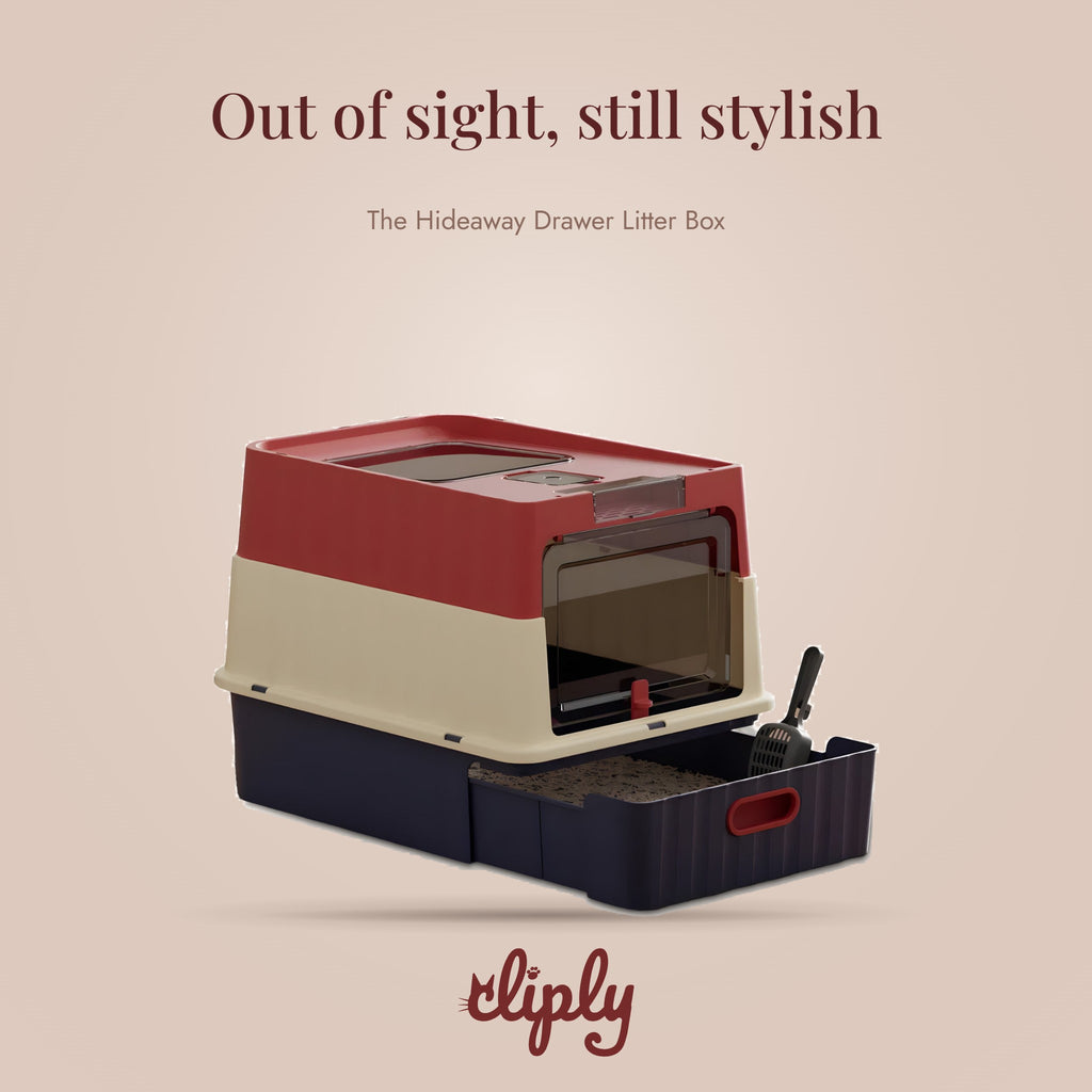 Hideaway Drawer Litter Box by Cliply