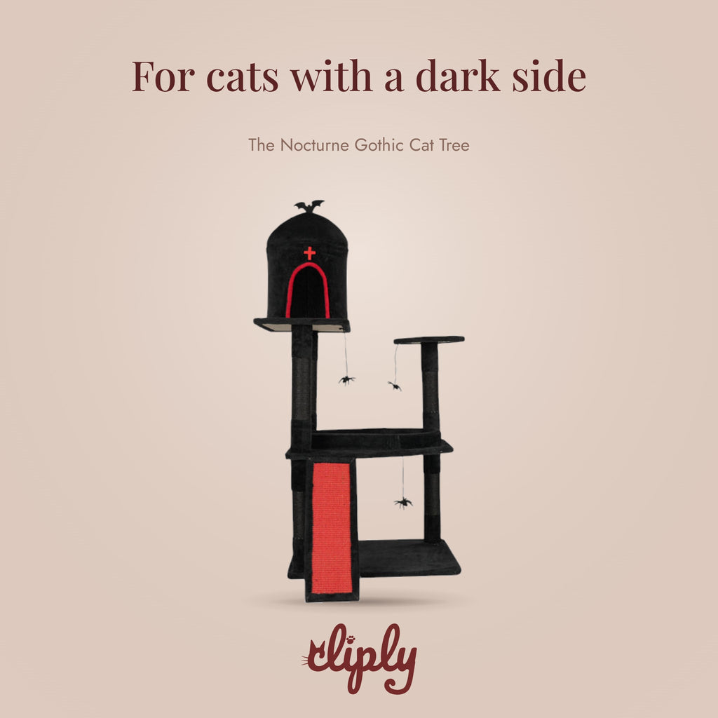 The Nocturne Gothic Cat Tree by Cliply