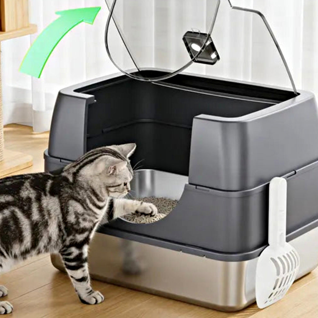 Flip-top lid opens wide for easy scooping