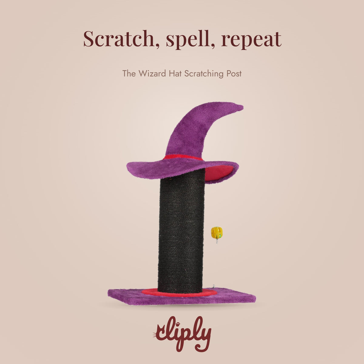 The Wizard Hat Scratching Post by Cliply